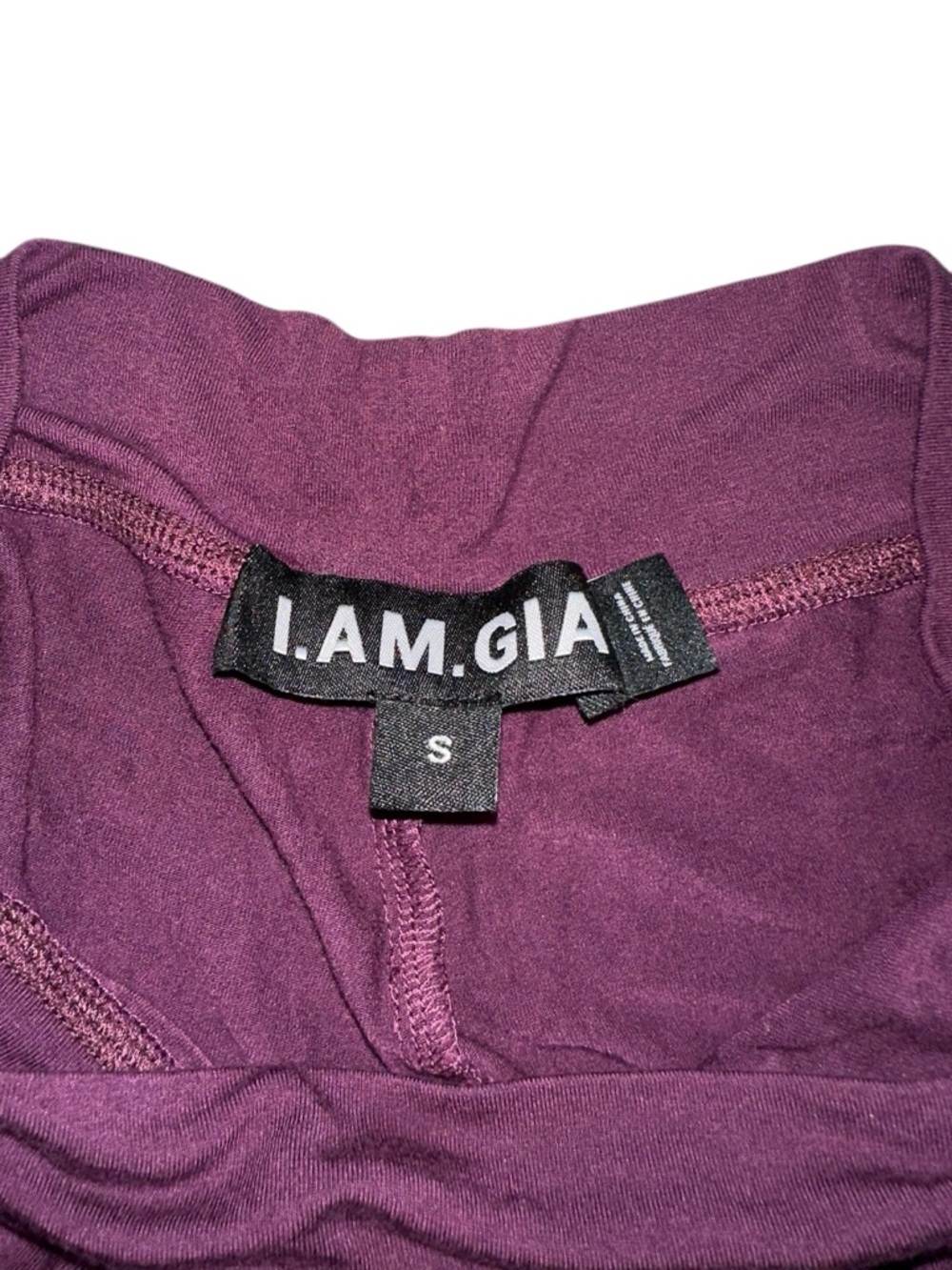 I.AM.GIA Blare Trackpant Low Rise Flare Leg Purple Pants SMALL in Plum - Picture 5 of 10